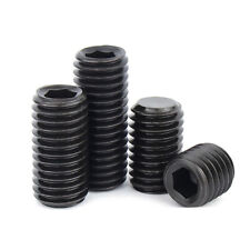 Flat Point Socket Set / Grub Screws Steel Select Size M2.5 - M20 + Fine Thread - CN