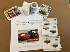DISNEY GIFT CARD, RARE DISNEY CARS STICKERS+++++++++*NO EXPIRATION*-ESTATE SALE!