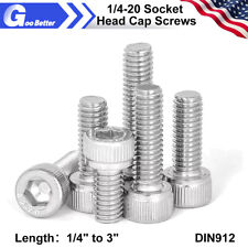 1/4-20 Socket Head Cap Screws Allen Hex Drive Stainless Steel Bolts 1/2 to 3" - Ontario - US"