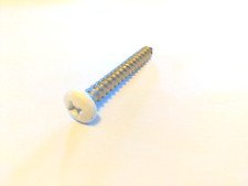 25 pack- #14 2 White Truss Head Screws Phillips Stainless Steel Pan - Wellsburg - US"