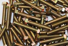 (20) Full Thread Grade 8 Hex Head Tap Bolts 5/8-11 x 3-1/2 Coarse Yellow Zinc - Honesdale - US