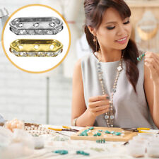 100 Pcs DIY Bracelet Beads Accessories Three-hole Rhombus Spacer Jewelry Gasket