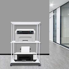 3-tier Printer Stand White Rolling Stand Office Living Room W/4 Wheels NEW USA - Toronto - Canada