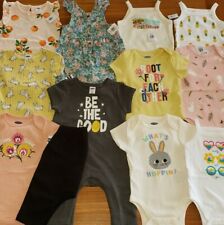 NEW Old Navy Girls 3-6 MONTHS Clothing Lot 12 PIECES Bodysuits Summer #24-780-21