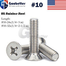 10-24/32 Phillips Flat Head Machine Screws Stainless Steel All Sizes/ Quantities - Ontario - US