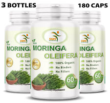 Moringa Oleifera Leaf Organic Extract 10,000mg Serving 100% Pure 180 Capsules - Toronto - Canada