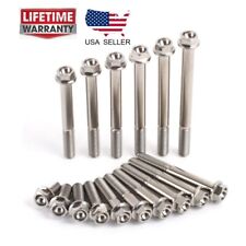 Titanium M8 Bolts Hex Flange Head 10,15,20,25,30,35,40,45,50,55,60 mm x 1.25mm - Irvine - US