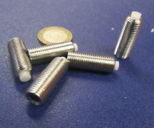 18-8 Stainless Steel Set Screws, Nylon Tip, 3/8-24 x 1.00 Thread Length, 5 Pcs - Byron Center - US