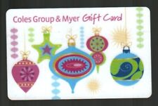 COLES GROUP & MEYER ( Australia ) Christmas Ornaments ( 2011 ) Gift Card ( $0 )