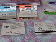 Gift cards - Little Wanderers, Canopy Couture, Udder Covers Custom Pacifiers etc