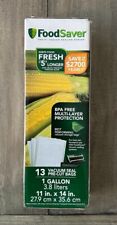 FoodSaver 13 Vacuum Seal Pre-Cut Food Storage Bags 1 Galllon 11” x 14”, BPA Free