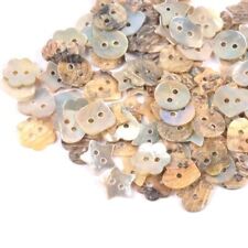 Buttons Sewing Garment Accessories Heart Star Shapes Natural Shell 2 Holes 50Pcs
