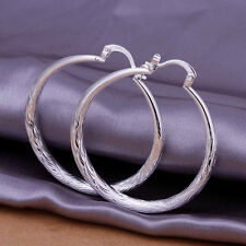 925 silver lady charm Fashion Round Cute Beautiful Earring Jewelry wedding party