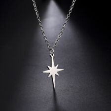 North Star Pendant Stainless Steel Necklace Minimalist Choker Jewelry Gifts