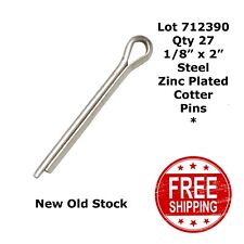 1/8 x 2" COTTER PINS EXTENDED PRONG Steel Zinc Plated (27) 712390 - Okatie - US"