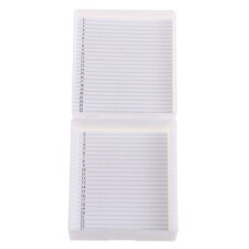 Plastic Microscope Glass Slide Box 25pcs Biological Slices Storage Case Hol-DC
