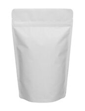 Wholesale Stand Up Pouch Bags 16 oz, Matte White, LDPE, Bulk 250 Units