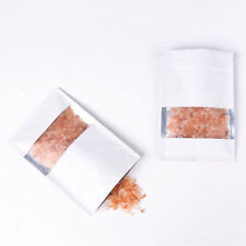 100x Foil Matte White Window Zip Lock Bags 2.75x4in (Free 2-Day Shipping)