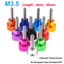 M3.5 Knurled Thumb Screw With Steps Hand Grip Knob Tighten Bolts L= 4mm-40mm DIY - CN