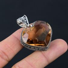 Morganite Gemstone Antique Design Heart Pendant Jewelry Wedding Gift NP-179