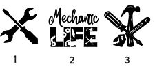 Mechanic Vinyl Decal (read description)