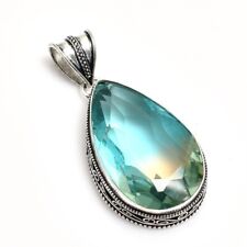 Bi-Color Tourmaline Handmade Antique Design Pendant Jewelry Wedding Gift NP 055