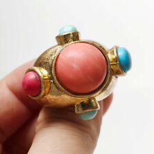 New Zara Faux Stone cocktail Ring Gift Fashion Women Party Holiday Jewelry Size8