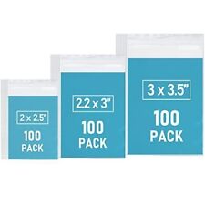 Small Plastic Bags 300 PCS Mini Baggies 3 Assorted Sizes Transparent Jewelry
