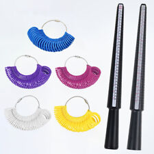 Plastic Ring Size Finder Mandrel Stick Finger Gauge Kit DIY Jewelry Making SFW
