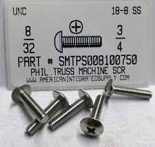 #8-32x3/4 Truss Head Phillips Machine Screws Stainless Steel (40) - Detroit - US