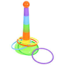 Parrot Rings Toss Toy Pet Bird Sports Game Rings Toy Smart Training Gym Toy - CN