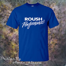 Clothing Heavy Cotton Tshirt Roush Performance Logo Blue Color Shirt