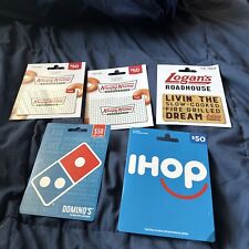 $250 Gift Card Lot Includes Krispy Kreme, Logan’s, Dominos And IHOP