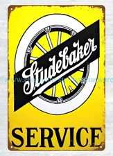 unframed wall art decor STUDEBAKER SERVICE car automotive metal tin sign