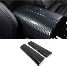 Carbon fiber Central Storage Box Decor Cover For Nissan Rogue 2021-2023