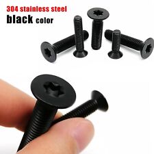 M2-M8 Black Stainless Steel Six-Lobe Torx Head Flat Countersunk Screw Bolt - CN