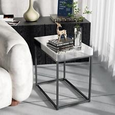Mirrored End Table Silver Modern Bedside Accent Table with Metal Legs for Small - Toronto - Canada