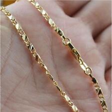 Exquisite 18k Gold Filled Necklace For Women Men 16-30 Inch Fine Jewelry Chain