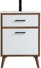 Bathroom Vanity Sink Mid-Century Modern Tapered Cylinder Legs Cylindrical Matte - Toronto - Canada