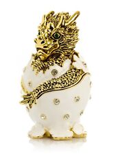 Keren Kopal A Dragon hatches Trinket box Decorated with Austrian Crystals
