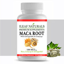 iLeafNaturals Maca Root Energy Capsules with Ashwagandha & Cordyceps 1000MG - Toronto - Canada
