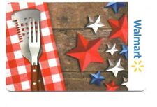 Walmart BBQ Picnic Patriotic Stars Gift Card No $ Value Collectible FD-105720