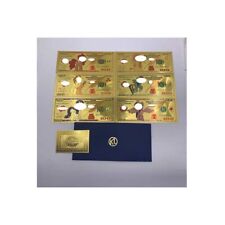 6 pcs USA Cute Anime Color Horse Gold Banknote Collection Cards For Nice Gift