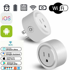 1/4 Pack Mini Smart Plug for Google Home Amazon Alexa WiFi Socket Outlet Switch - CN