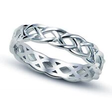 twisted womens mens ring filigree jewelry silver ring band ring 5/6/7/8/9/10/11