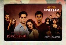 CINEPLEX ( Canada ) Twilight Breaking Dawn ( Fr ) 2011 Gift Card ( $0 )