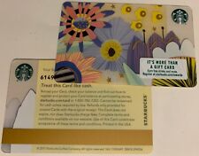 2017 STARBUCKS Gift Card Spring Flowers #6149
