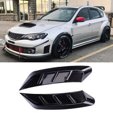 Universal Sport Style Black Glossy Automotive Headlight Side Vent Trim Covers