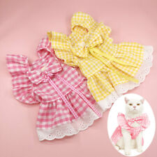Pet Clothes For Small Dogs Cats Puppy Dog Cotton Plaid Princess Dress Apparel - Toronto - Canada