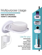 Tech Caddy Floating Space Saving Smart Device Wall Shelf - White - 2 pk - Matthews - US